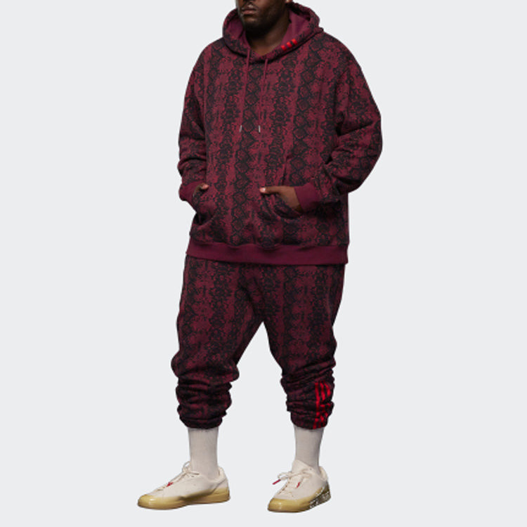 adidas x IVY PARK Crossover Full Print Snake Skin Printing Casual Sports Pants/Trousers/Joggers CHER - 3