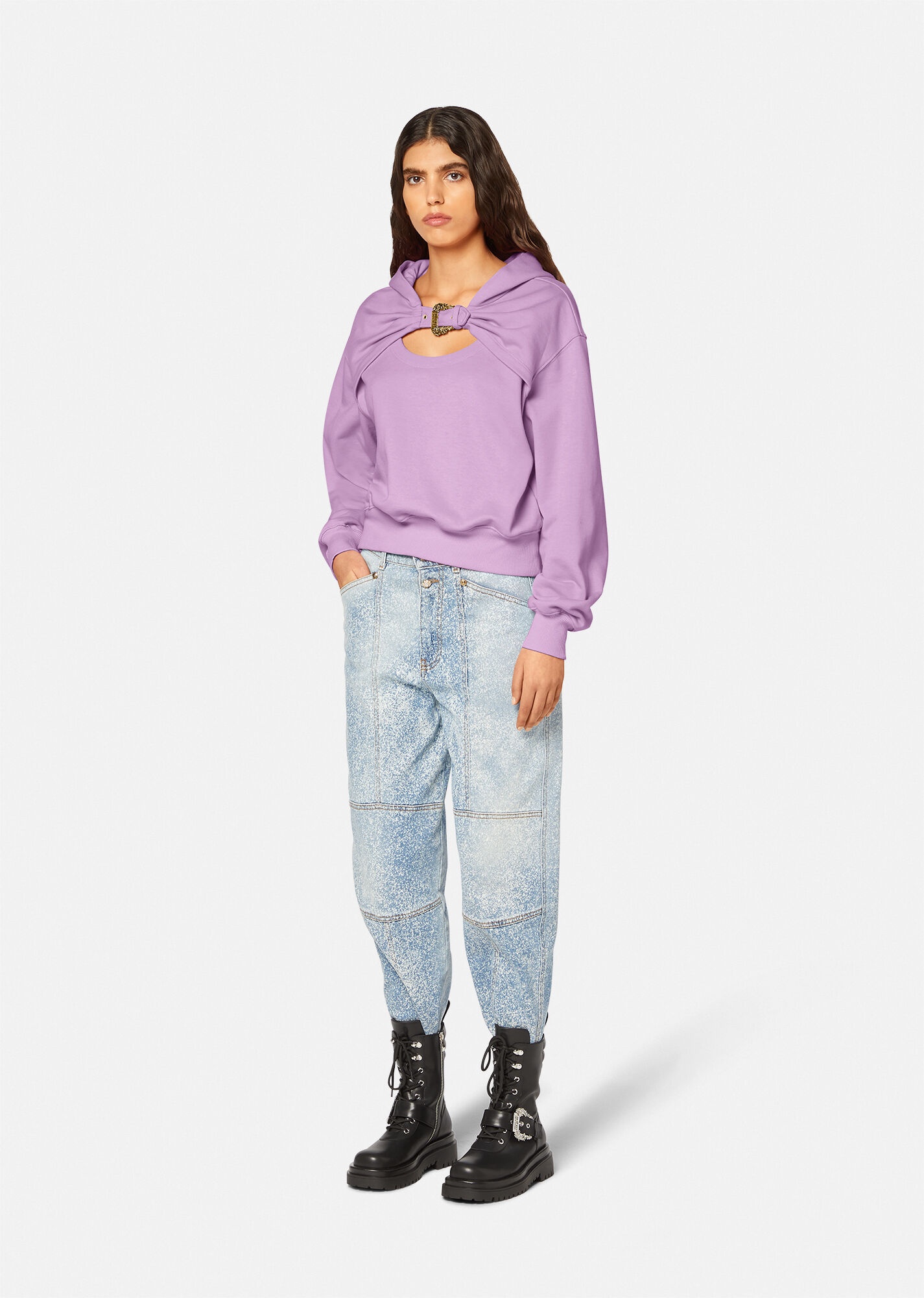 Baroque Buckle Hoodie - 2