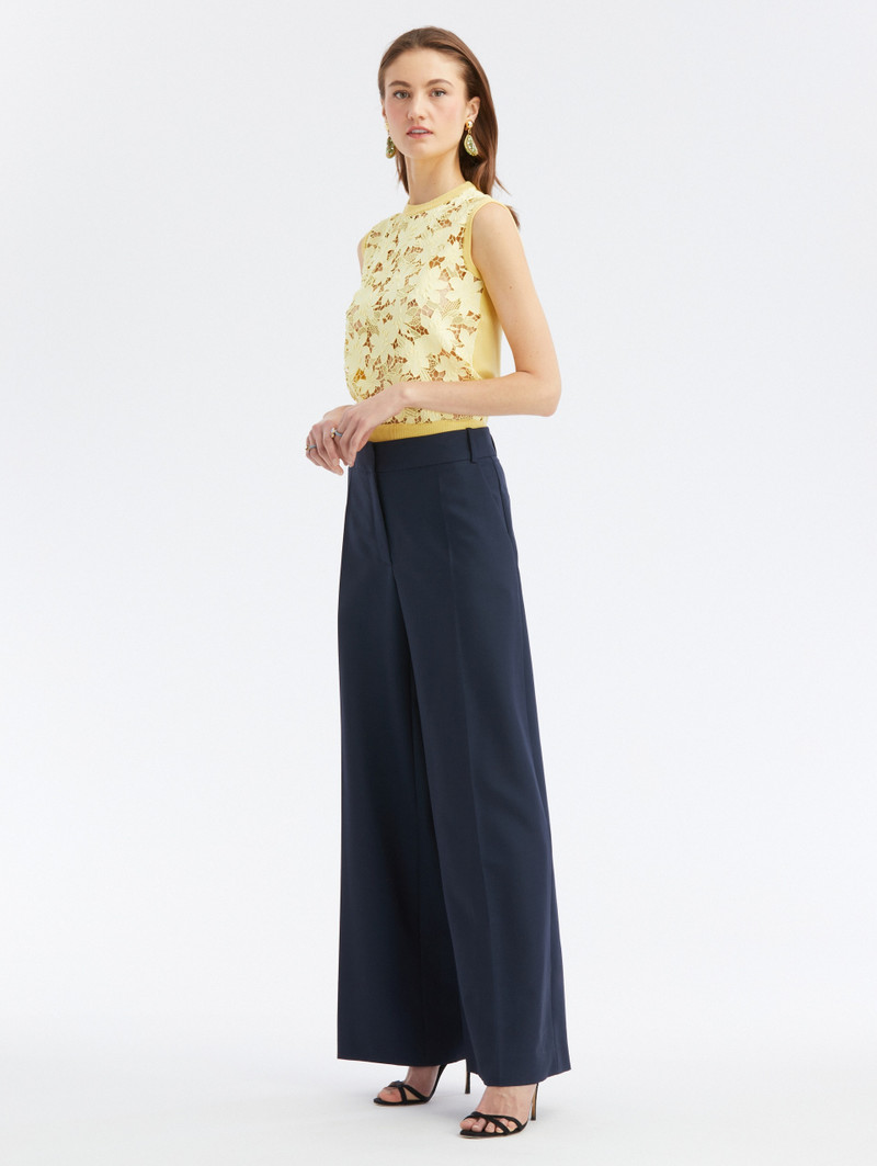 Oscar de la Renta WIDE LEG ZIP FRONT PANT outlook