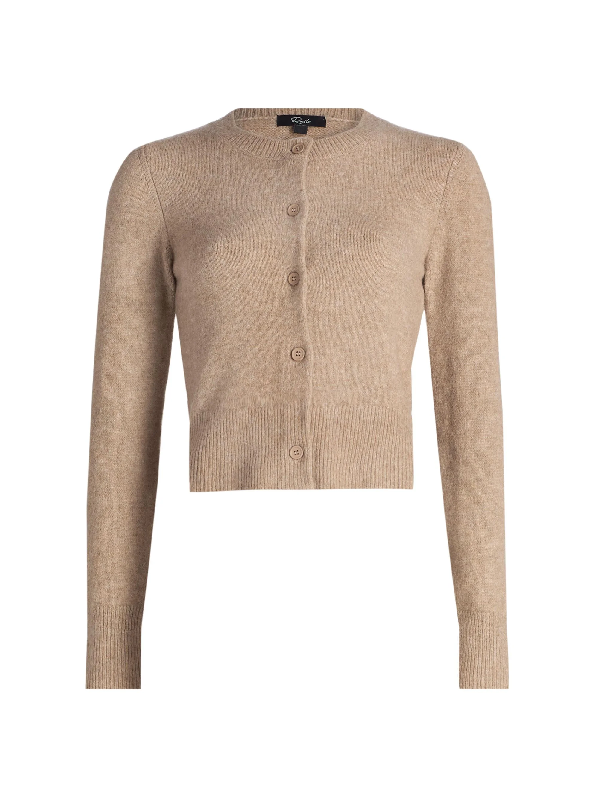 Women's Matilda Fitted Cardigan - Heather Oat - 1