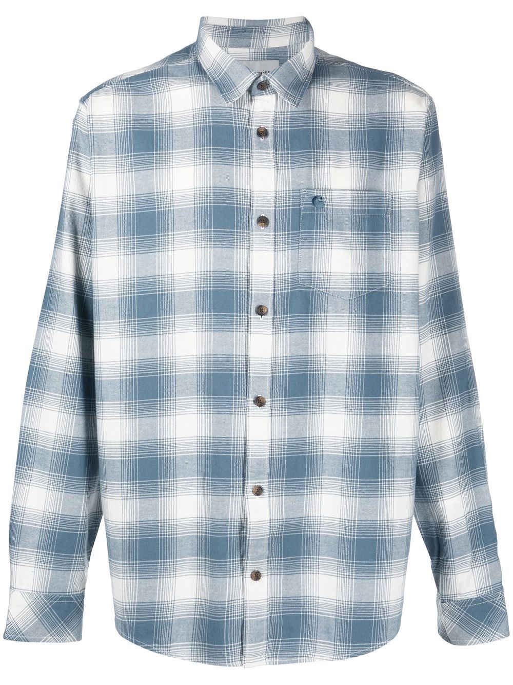 checked long-sleeve shirt - 1