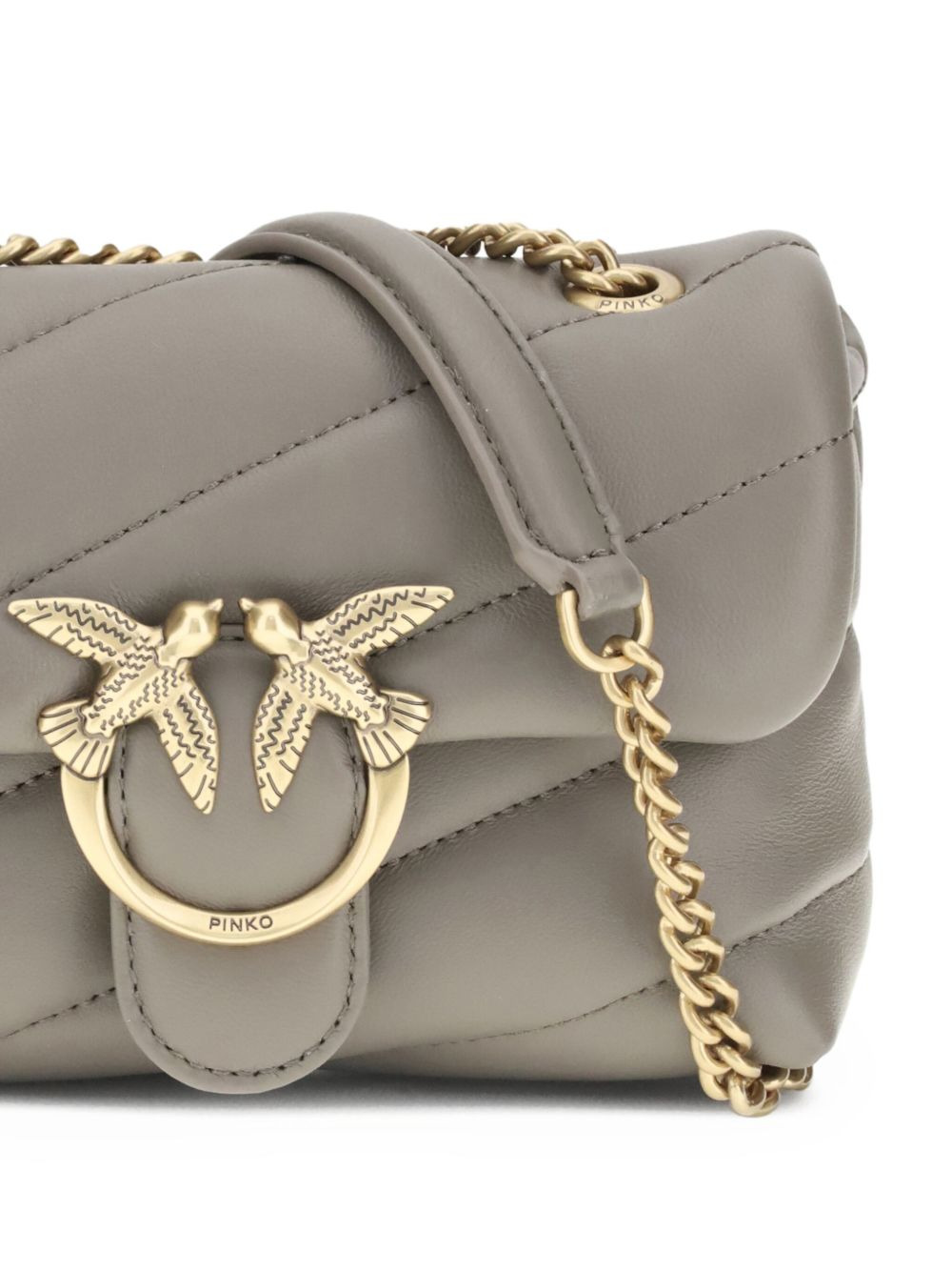 quilted birds shoulder bag - 4