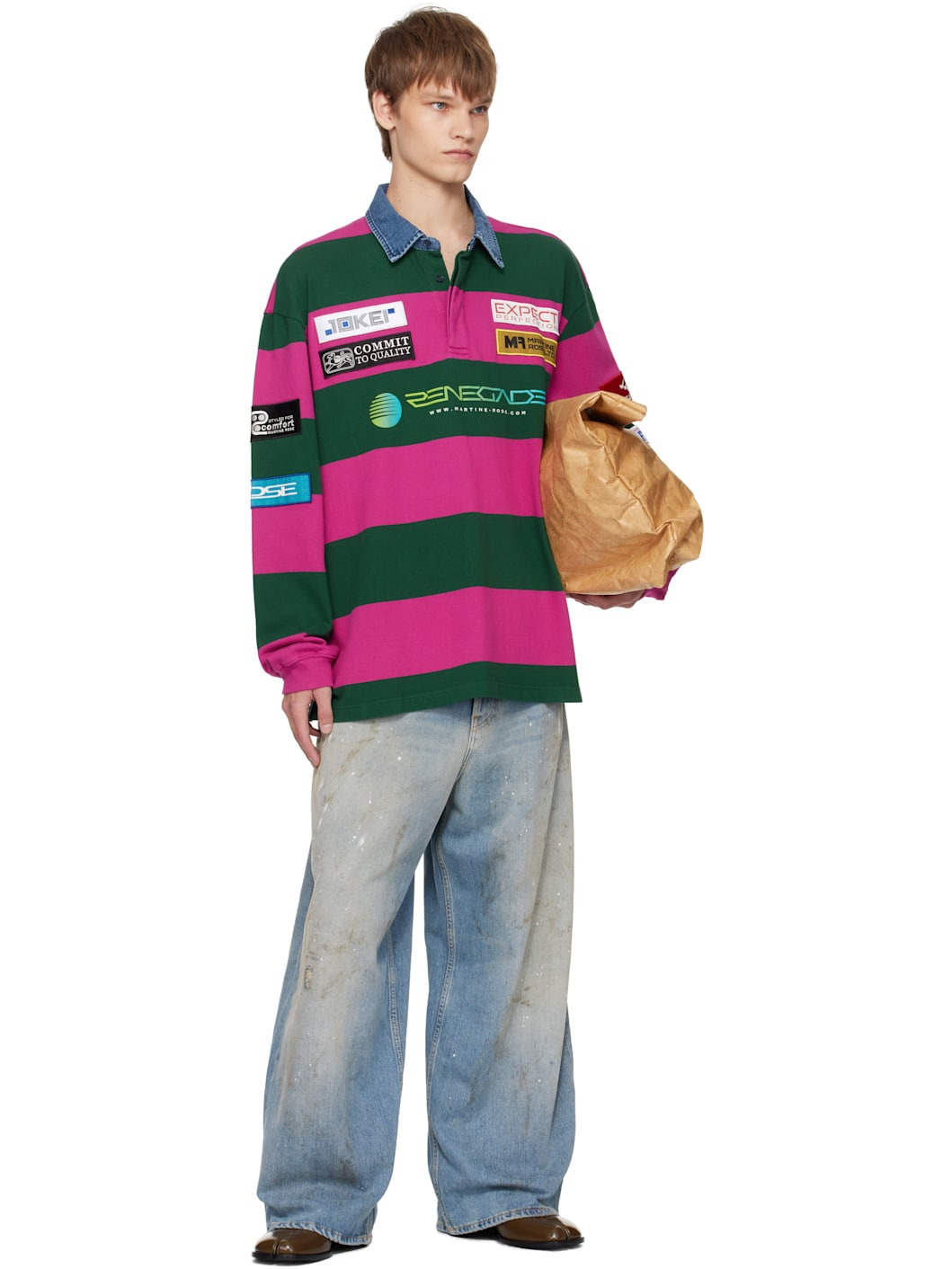 Purple & Green Rugby Polo - 4