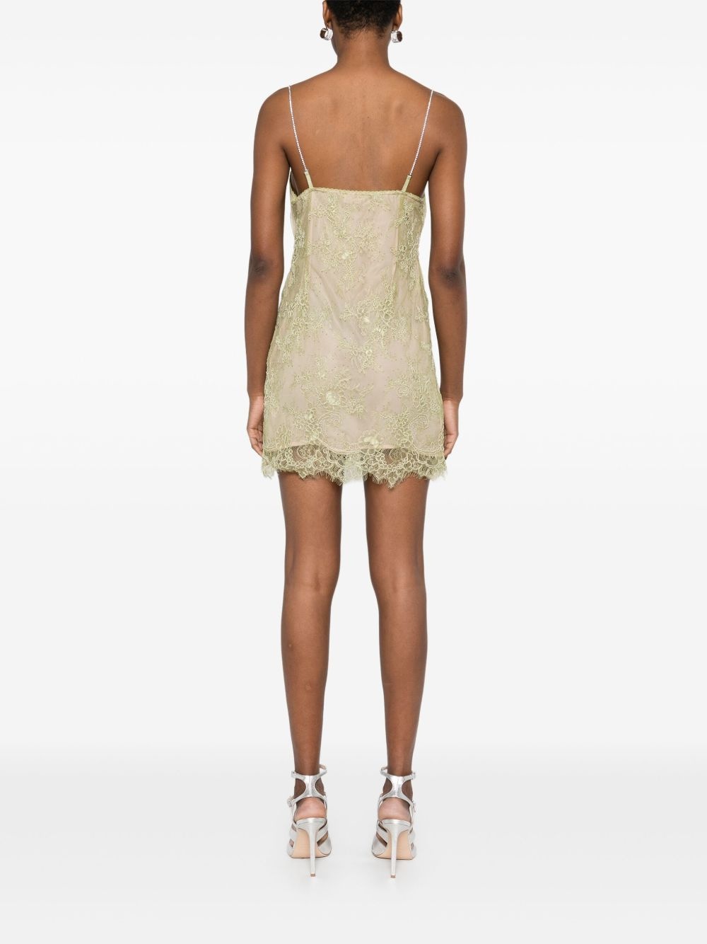 corded-lace mini dress - 4