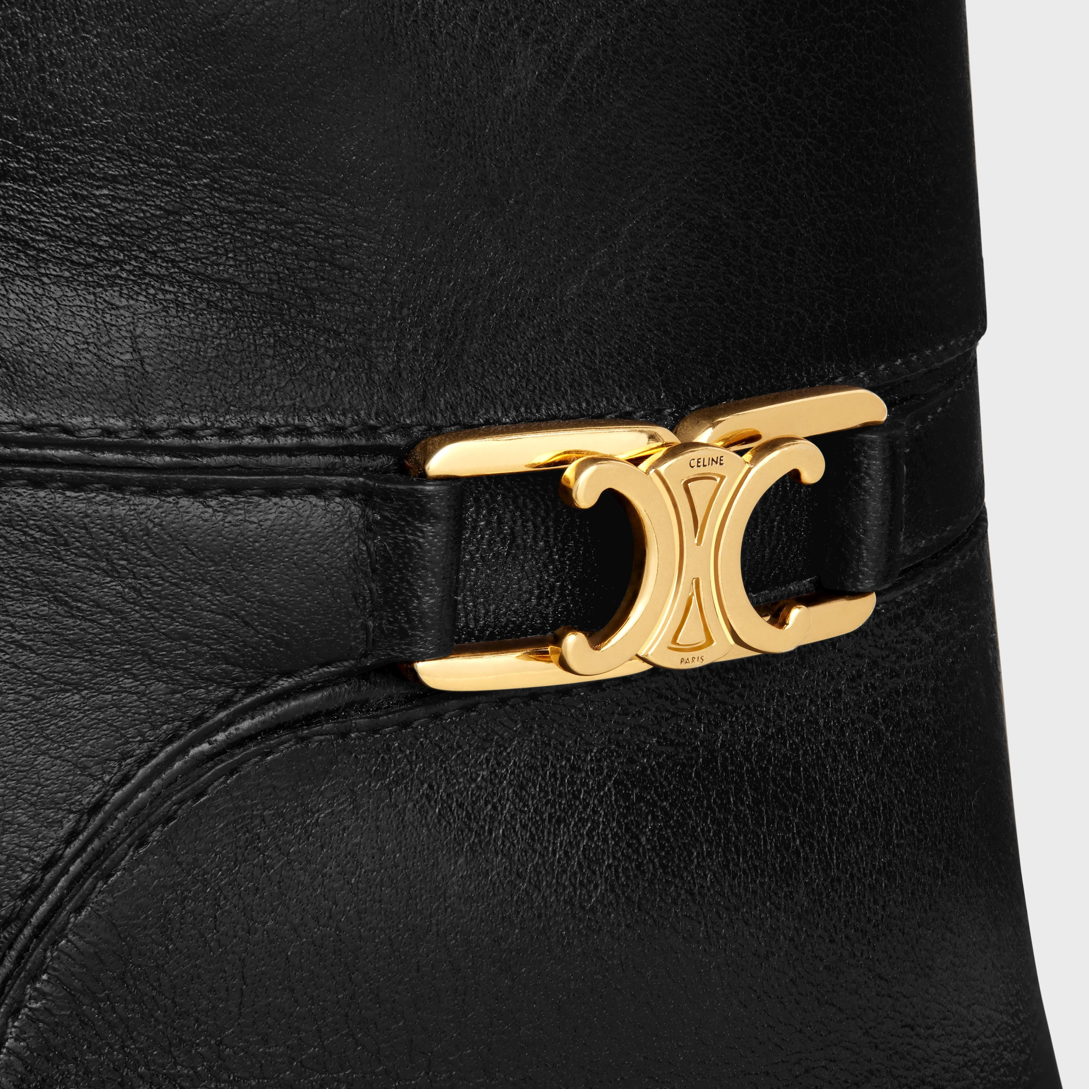 CELINE VERNEUIL ANKLE BOOT WITH TRIOMPHE in CALFSKIN - 5