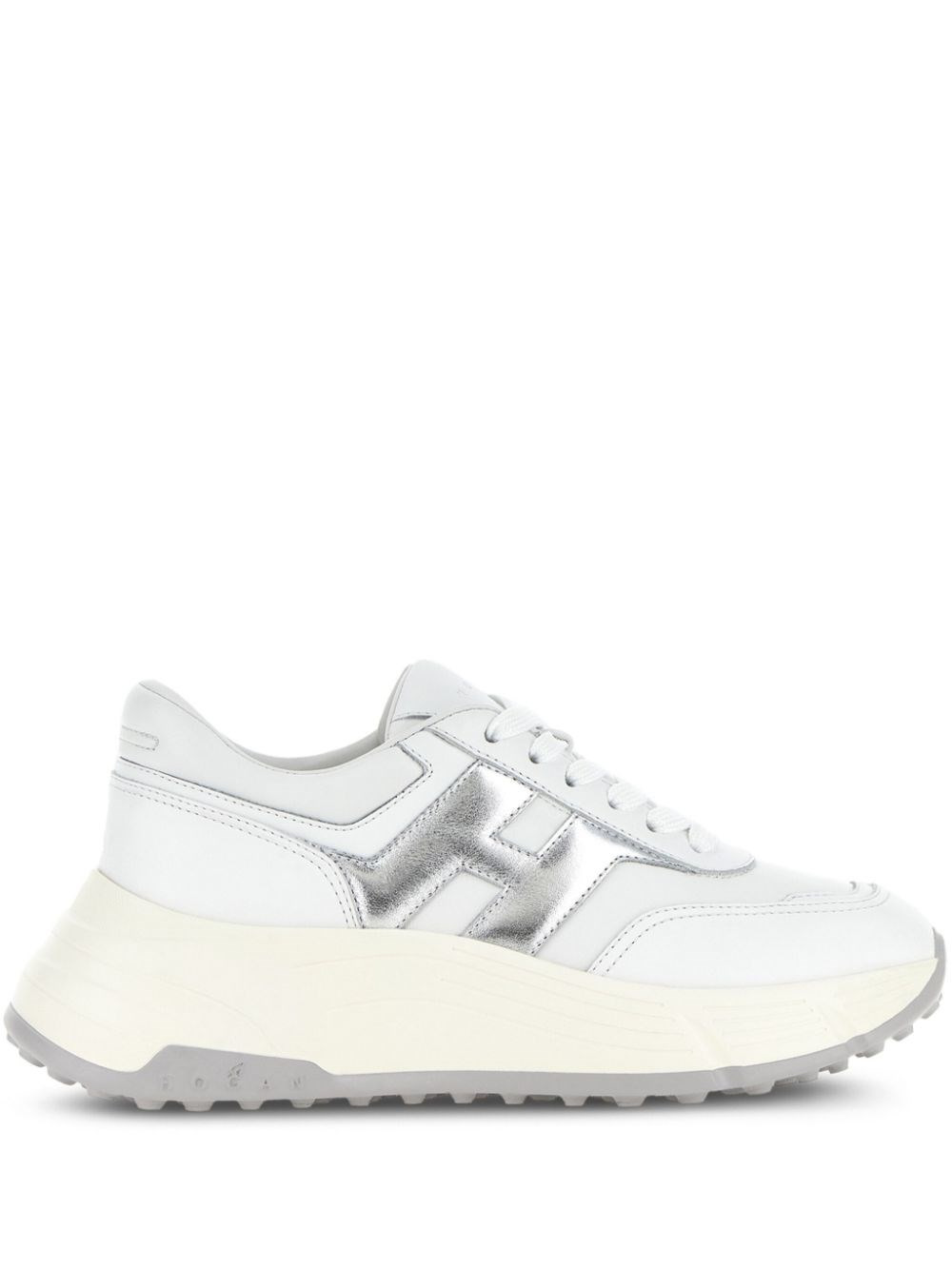 Hi-Fi leather sneakers - 1