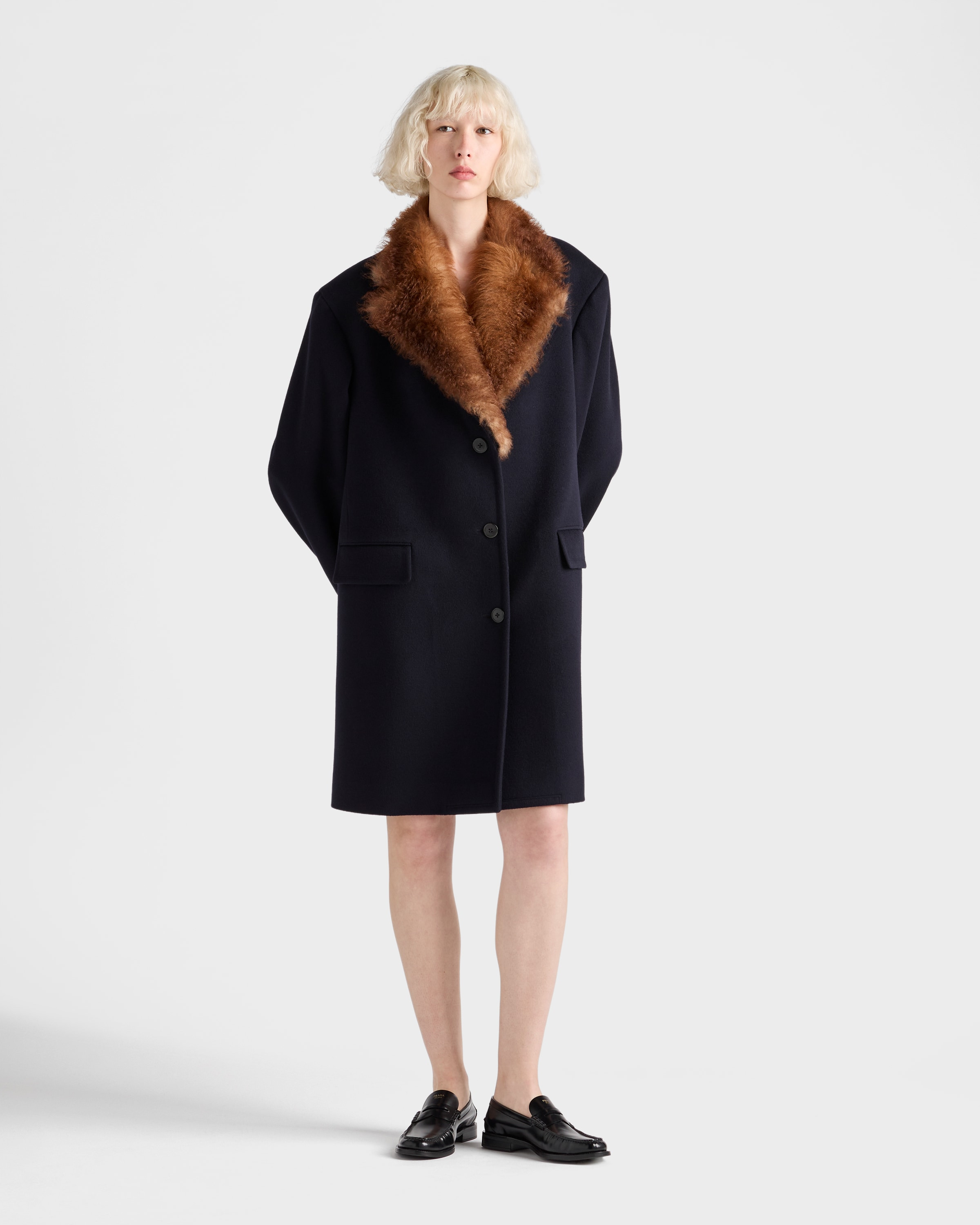 Single-breasted cloth coat - 2