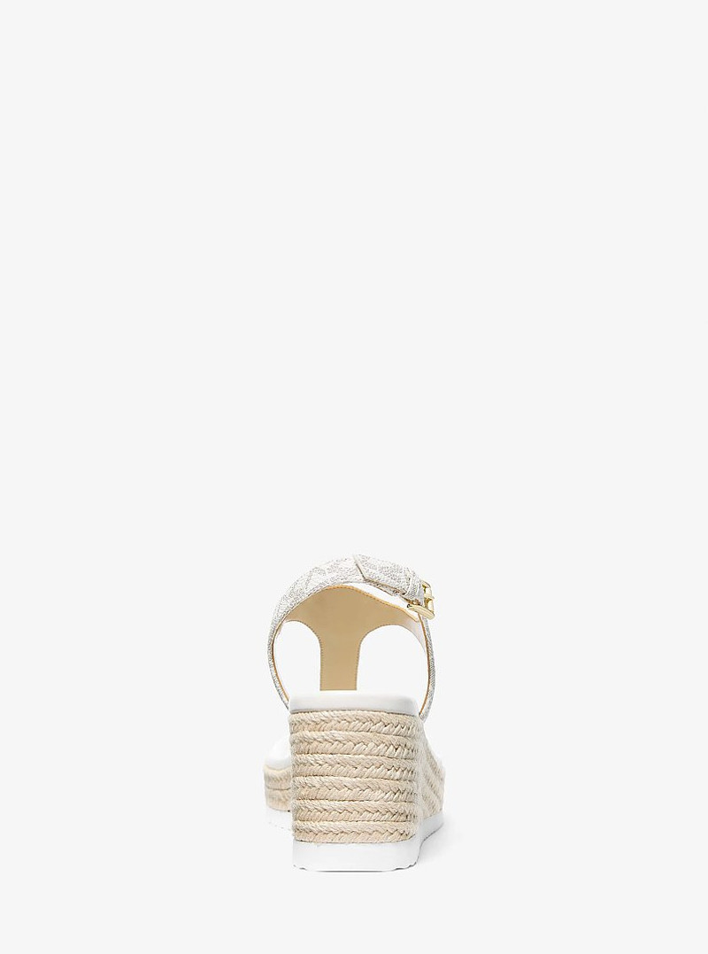 Val Signature Logo Thong Wedge Sandal 3