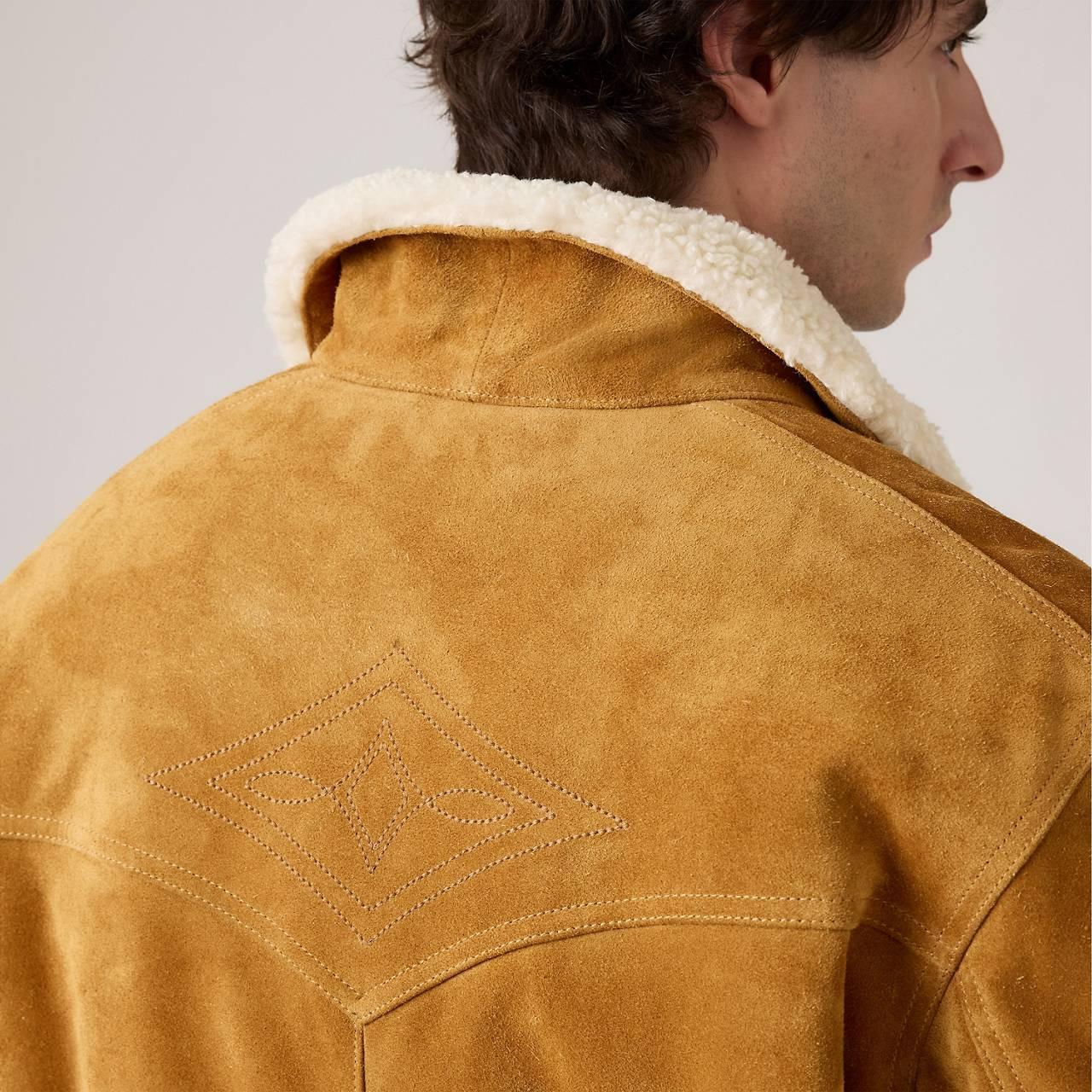 WESTERN SUEDE SHERPA TUCKER JACKET - 6