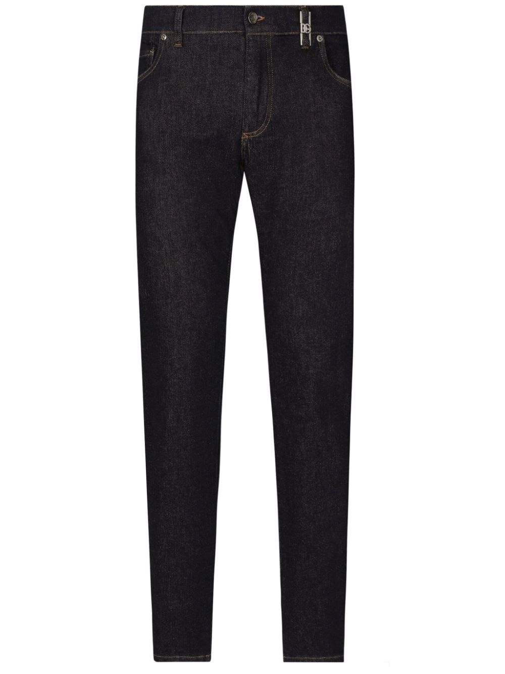logo plaque slim-fit jeans - 1