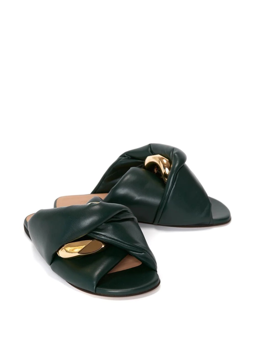 Chain Twist faux-leather sandals - 2