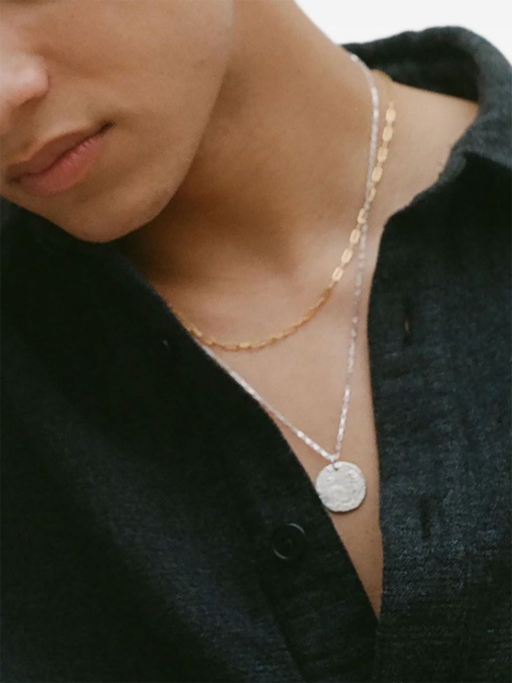 cable-link chain necklace - 3