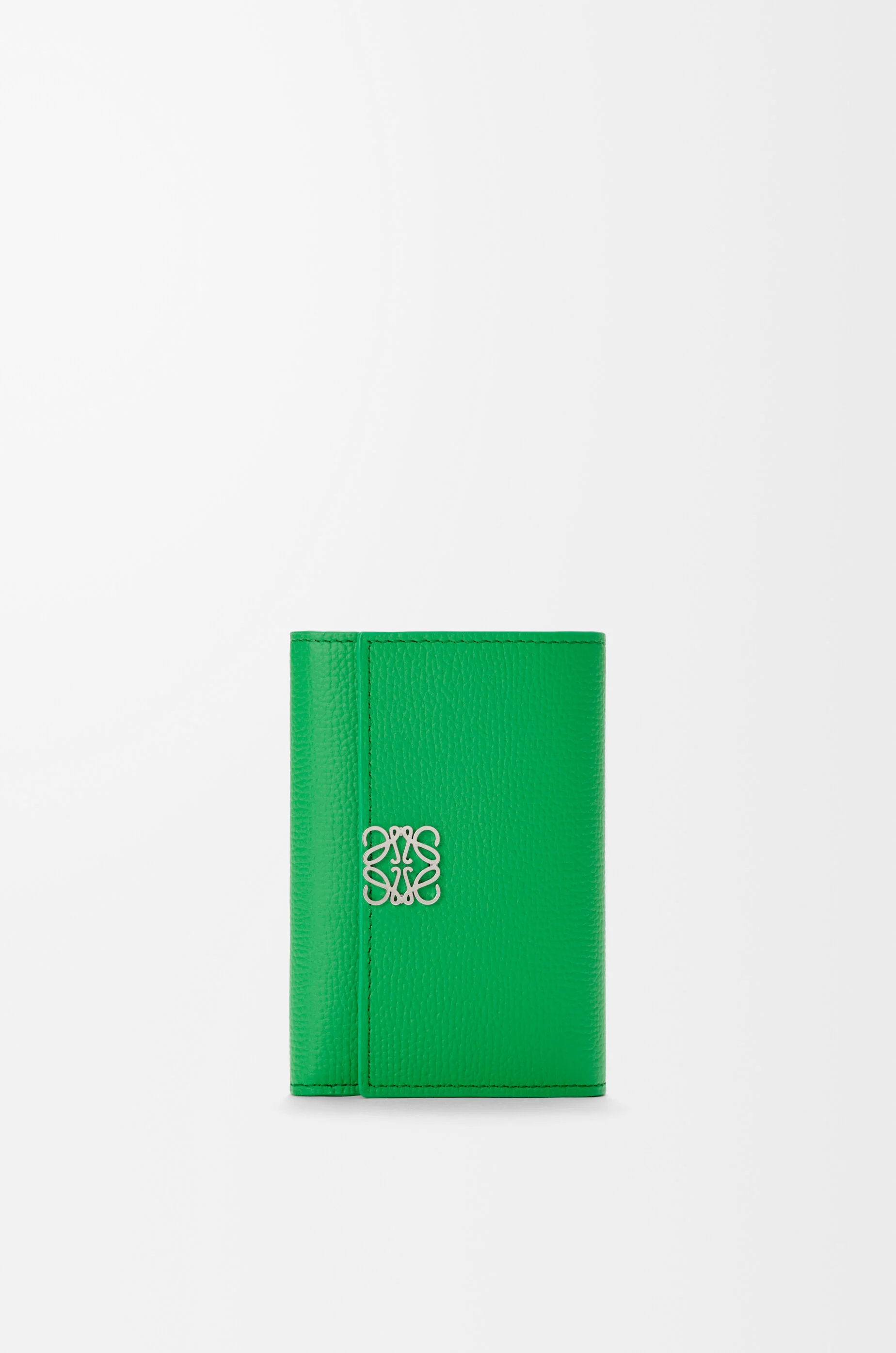Anagram small vertical wallet in pebble grained calfskin - 1
