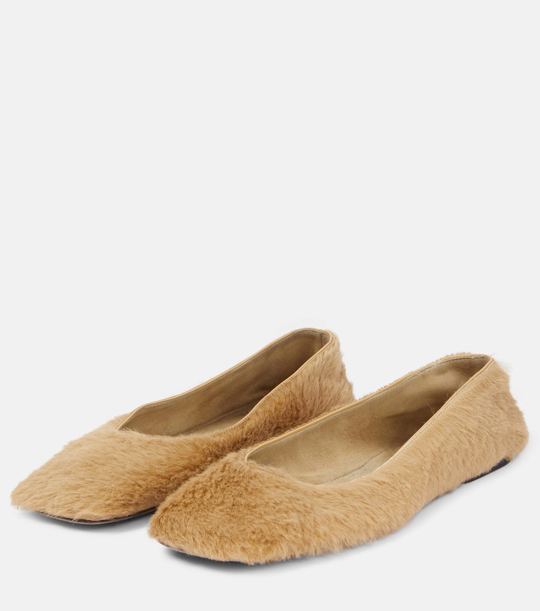 Calf hair ballet flats - 4