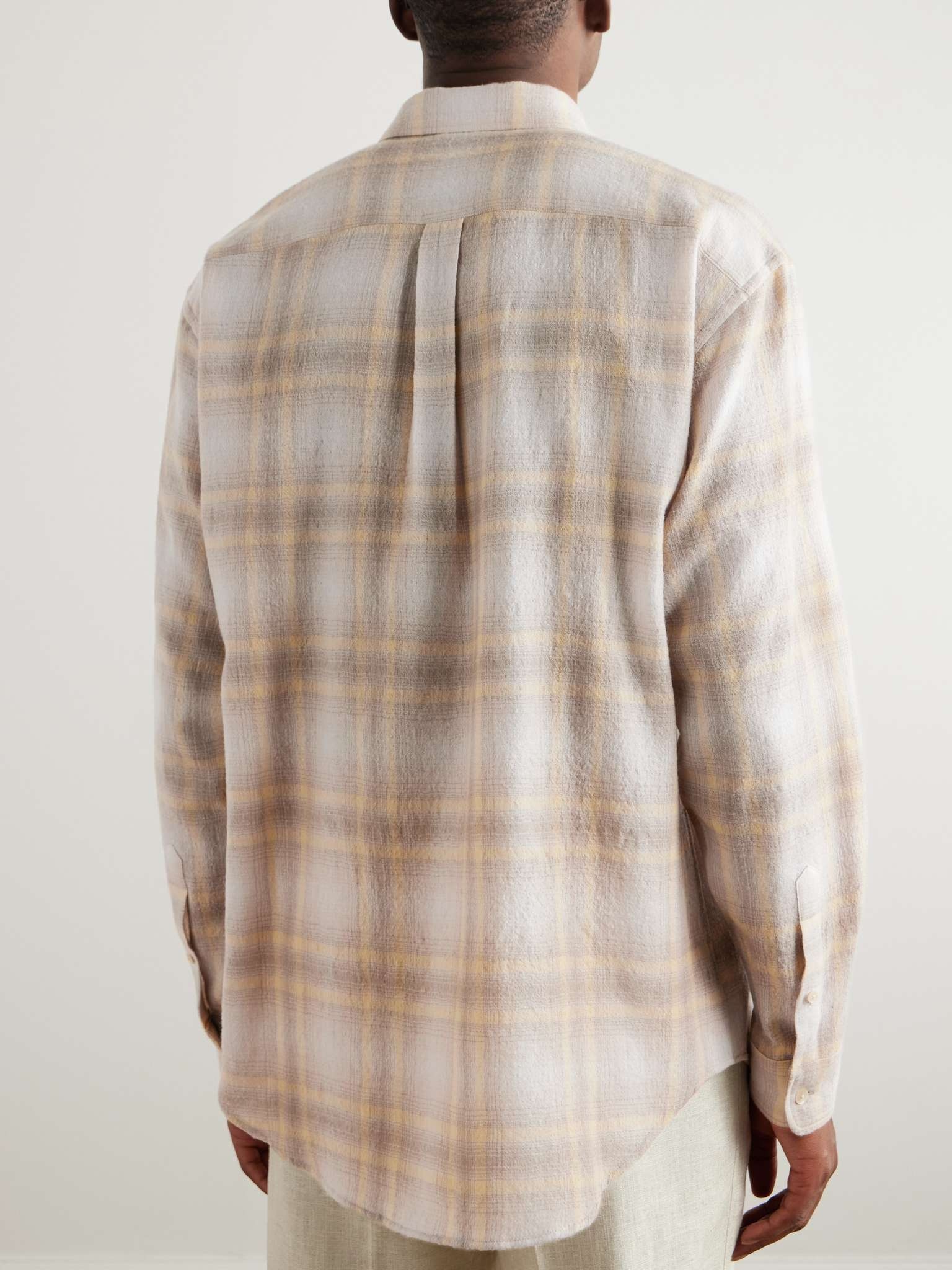 Airy Checked Wool-Flannel Shirt - 4