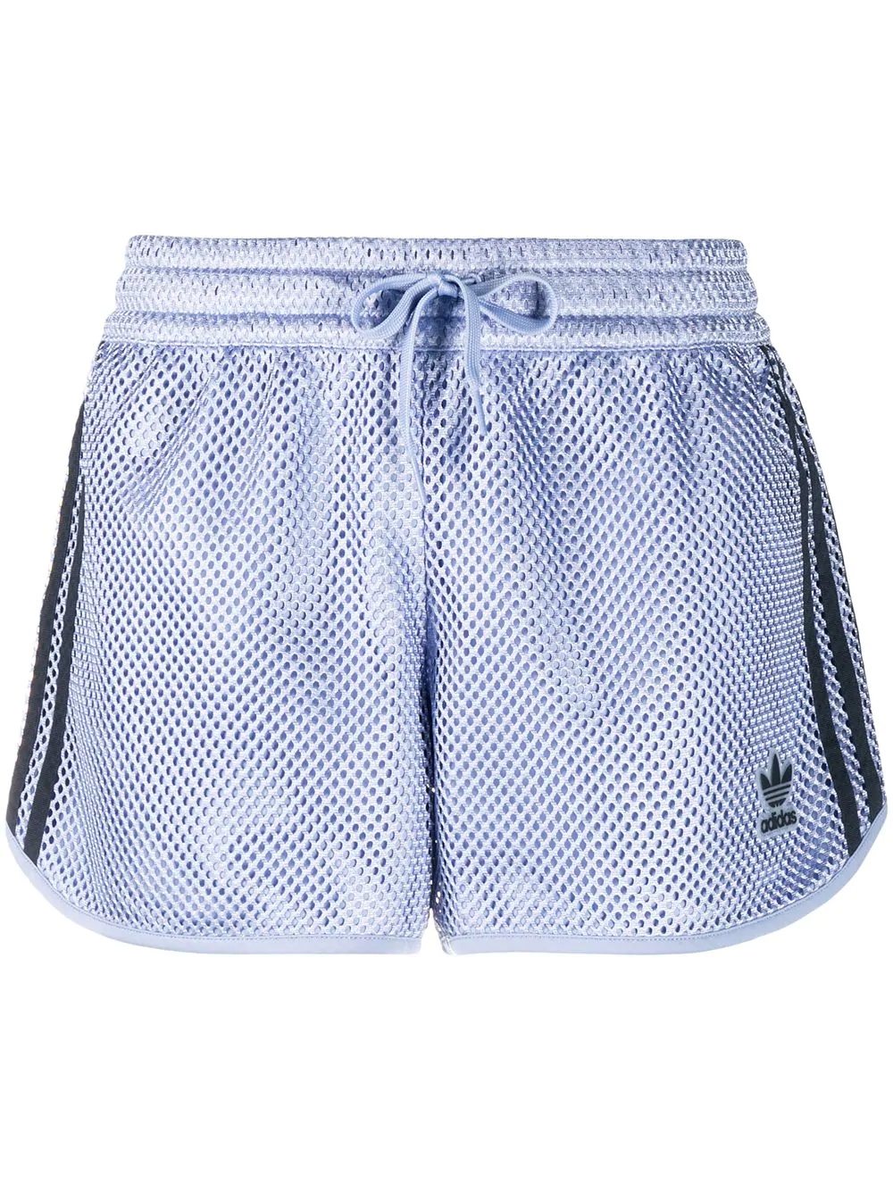 logo patch mesh shorts - 1