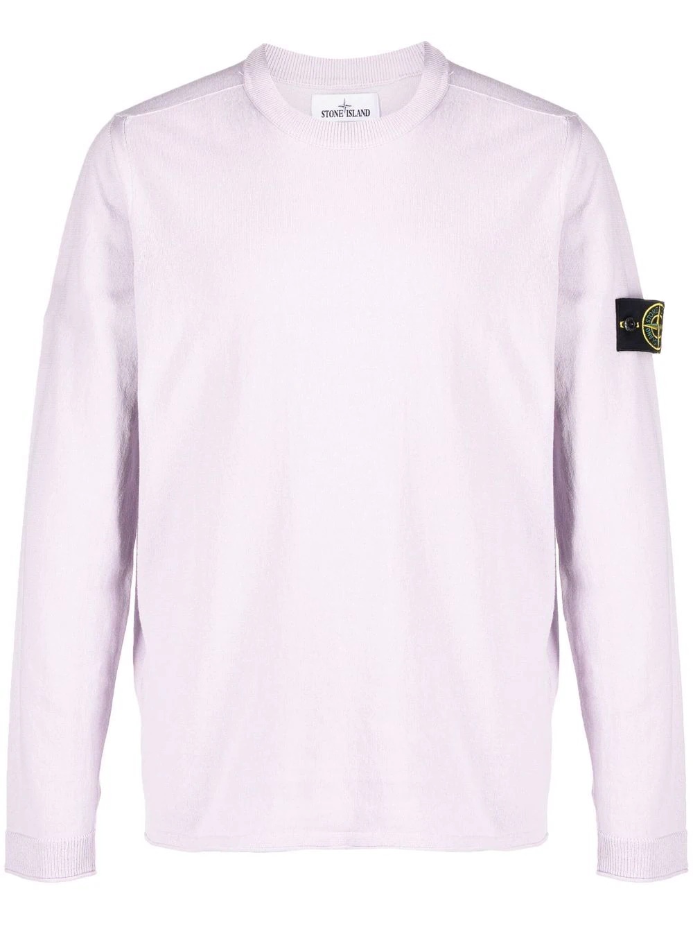 logo-patch long-sleeve jumper - 1