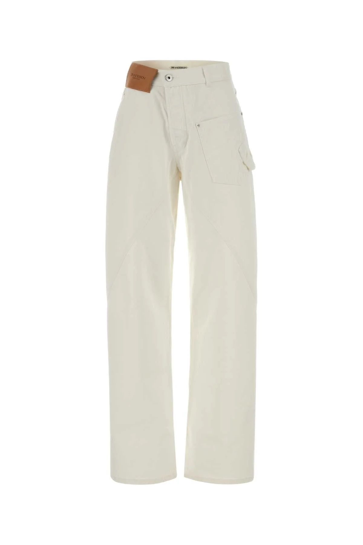 Jw Anderson Women White Denim Jeans - 1