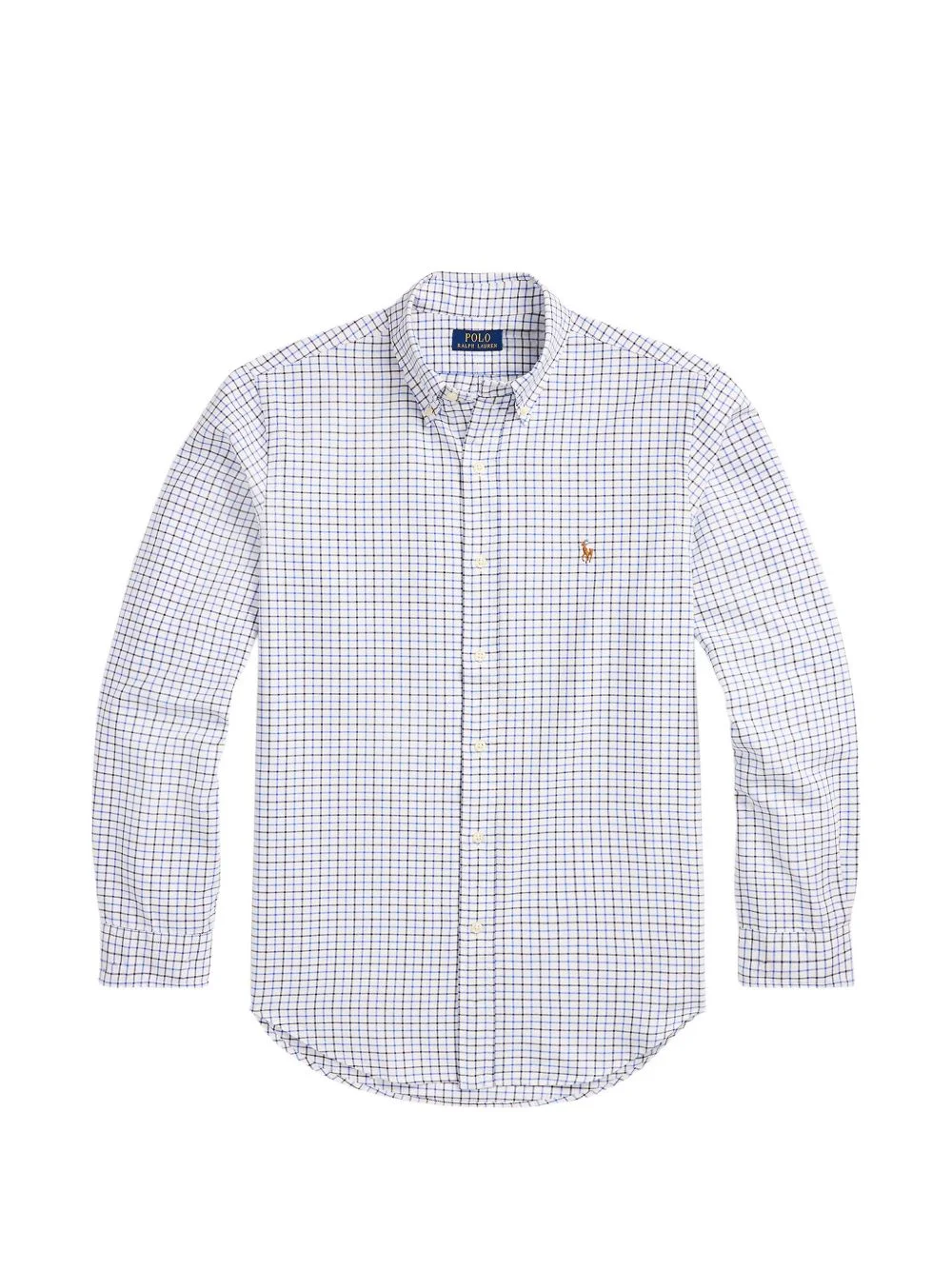 check-pattern button-down shirt - 1