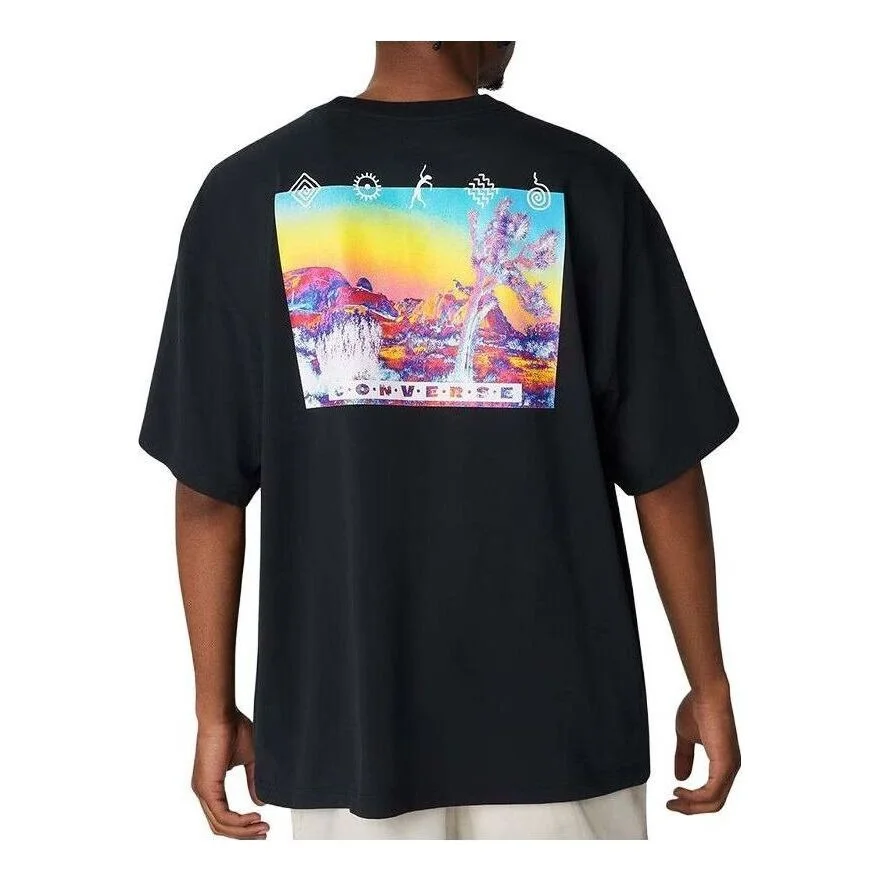 Converse Inverted Desert Graphic T-Shirt 'Black' 10023994-A01 - 1