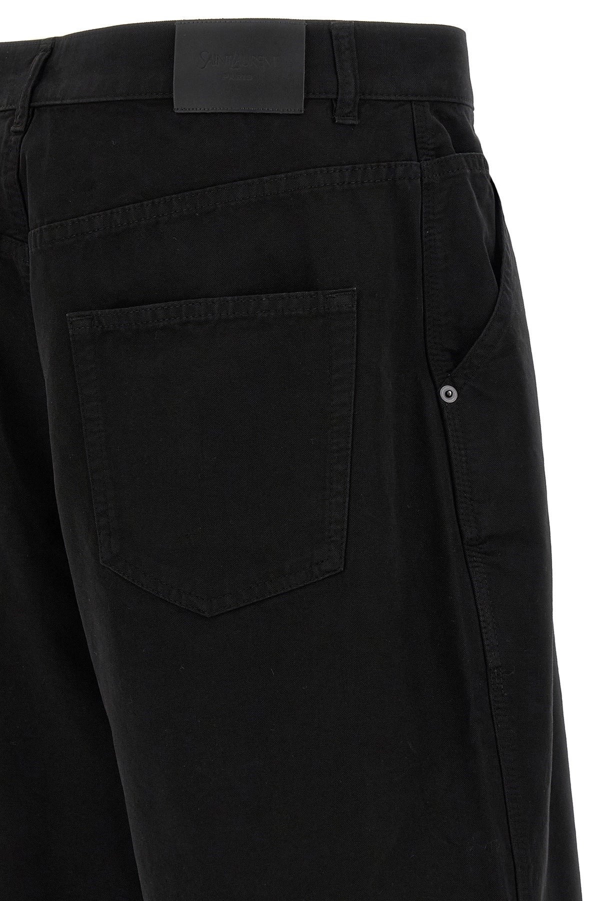 Saint Laurent Men Cotton Bermuda Shorts - 4