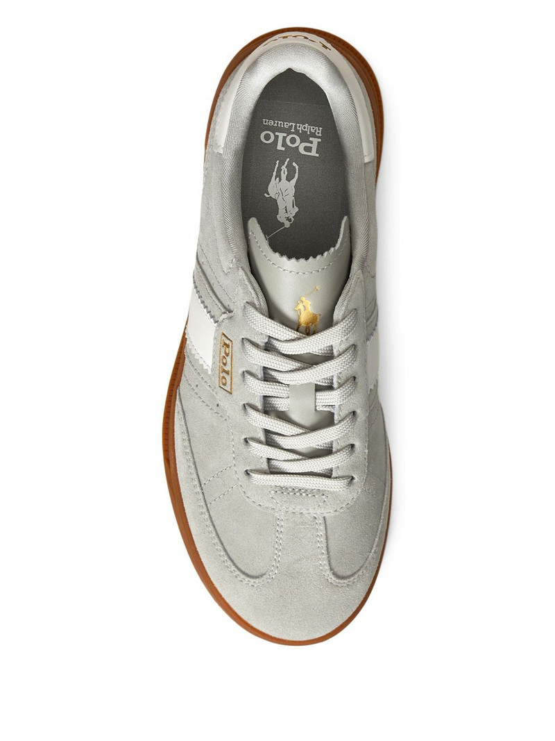leather panelled sneakers 4