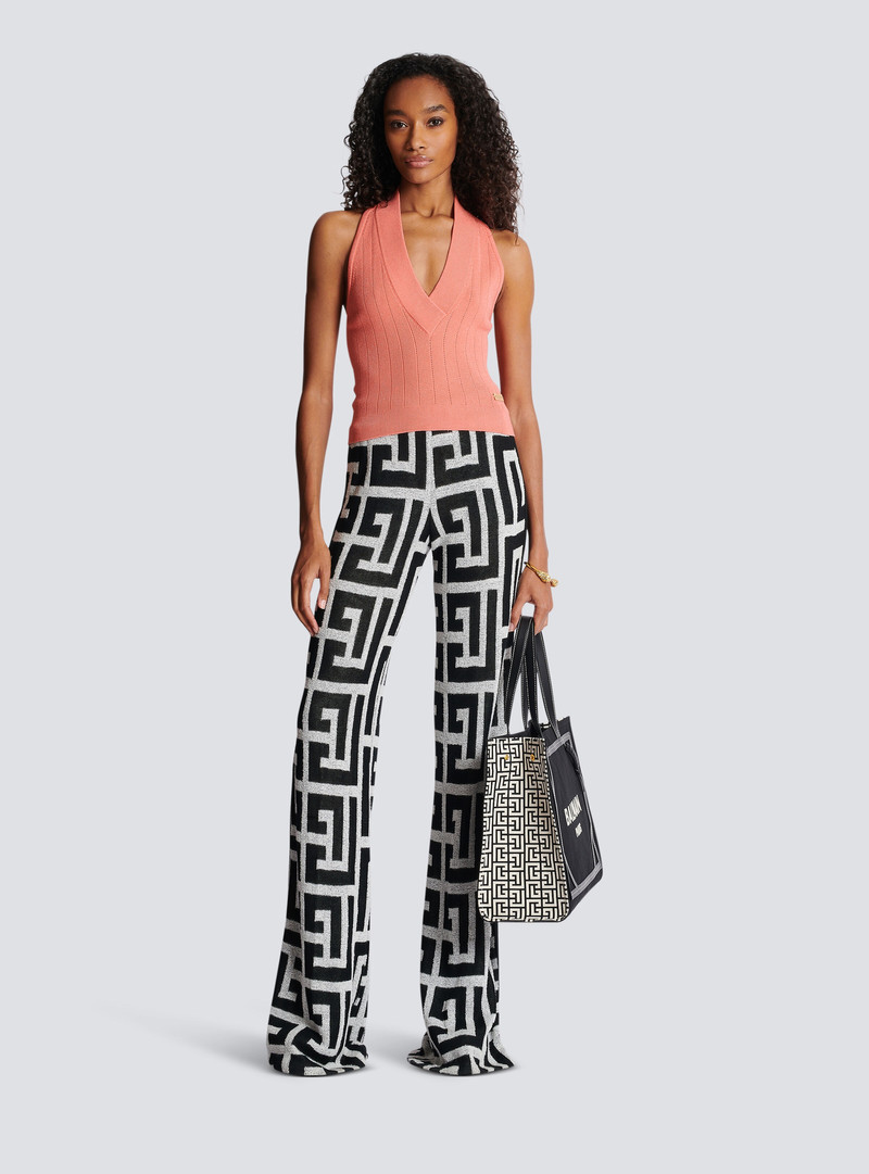 Balmain Monogrammed jersey trousers outlook