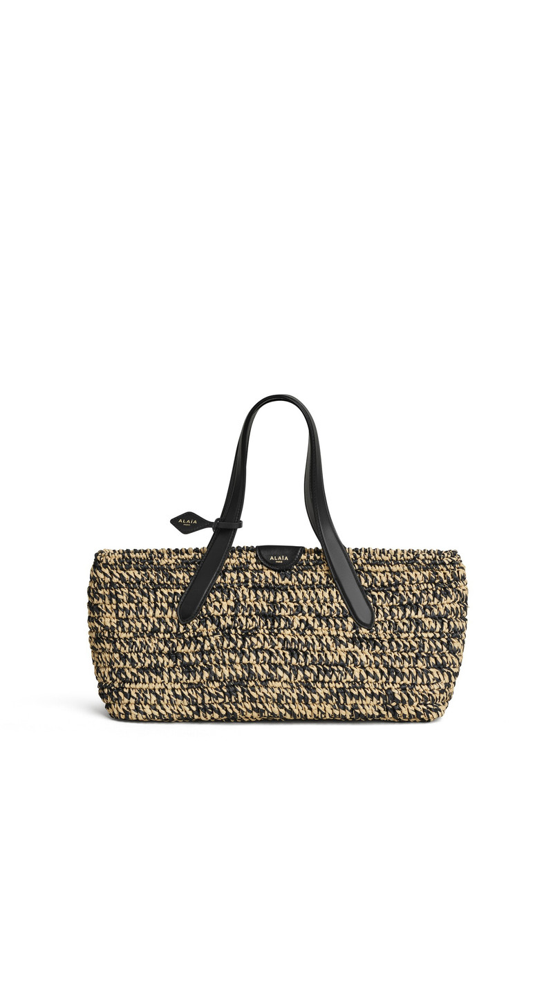 LE PANIER EAST WEST MEDIUM IN RAFFIA 1