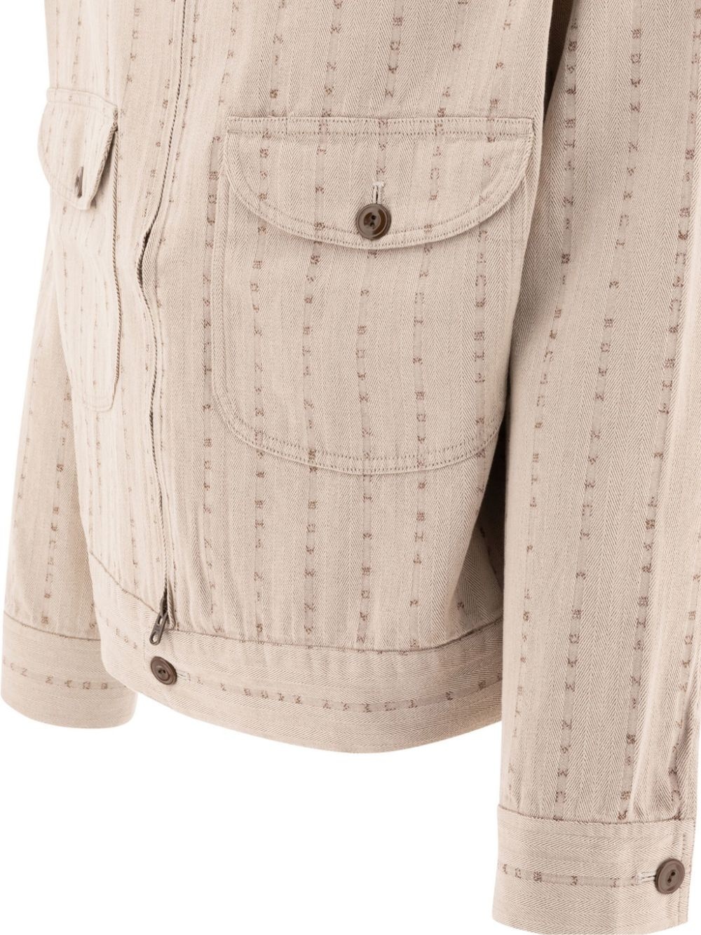 striped bomber jacket - 4