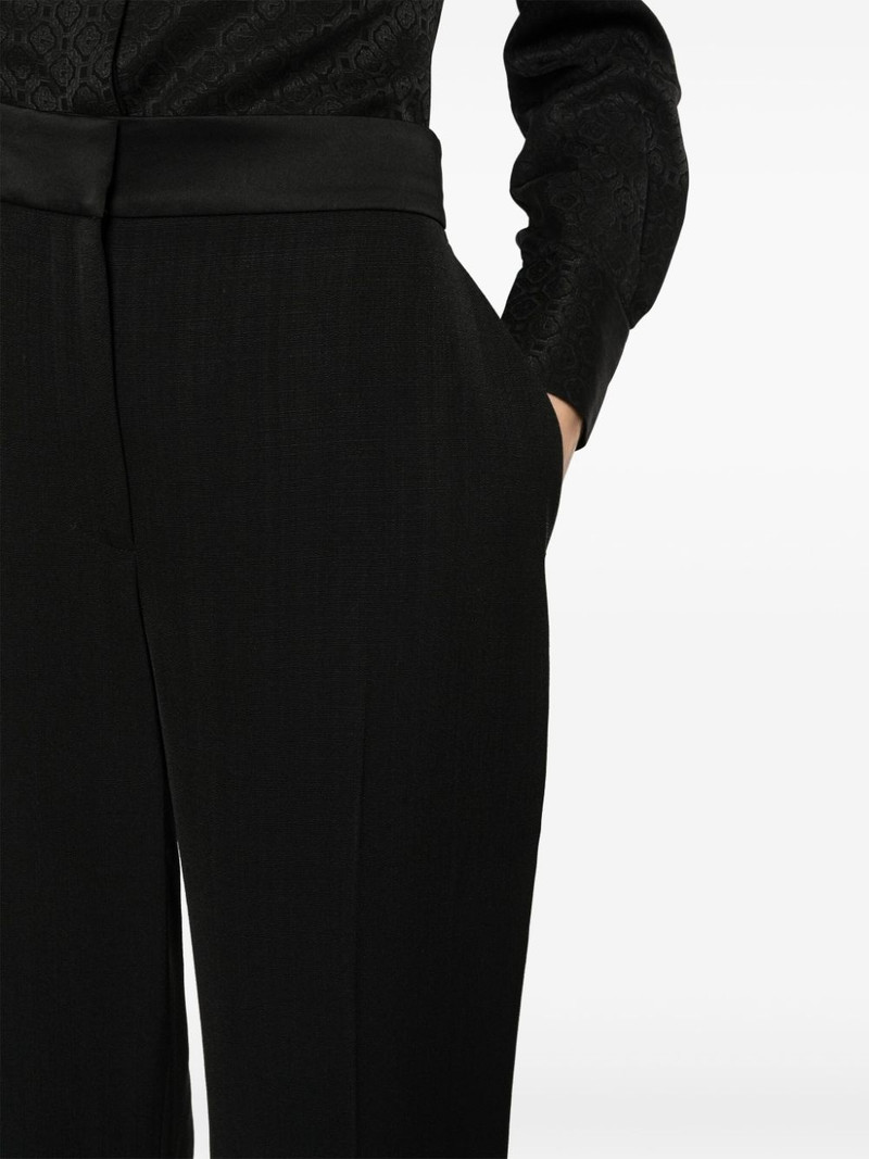 pleat-detailing concealed-fastening tailored trousers 5