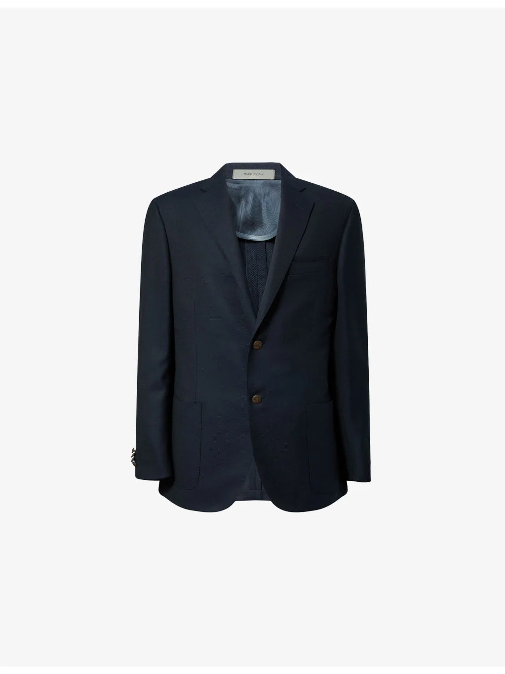 Notched-Lapel Single-Breasted Wool Blazer - 1