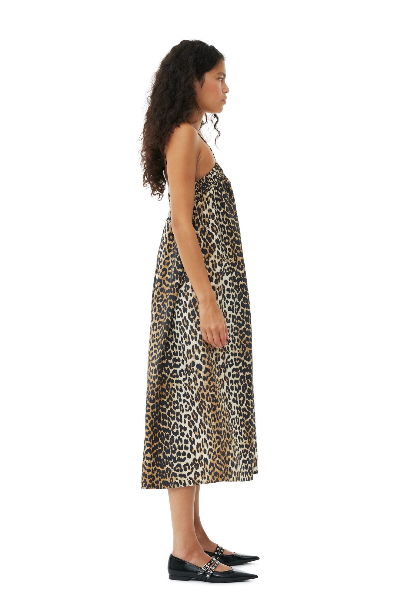 LEOPARD MIDI STRAP DRESS - 4