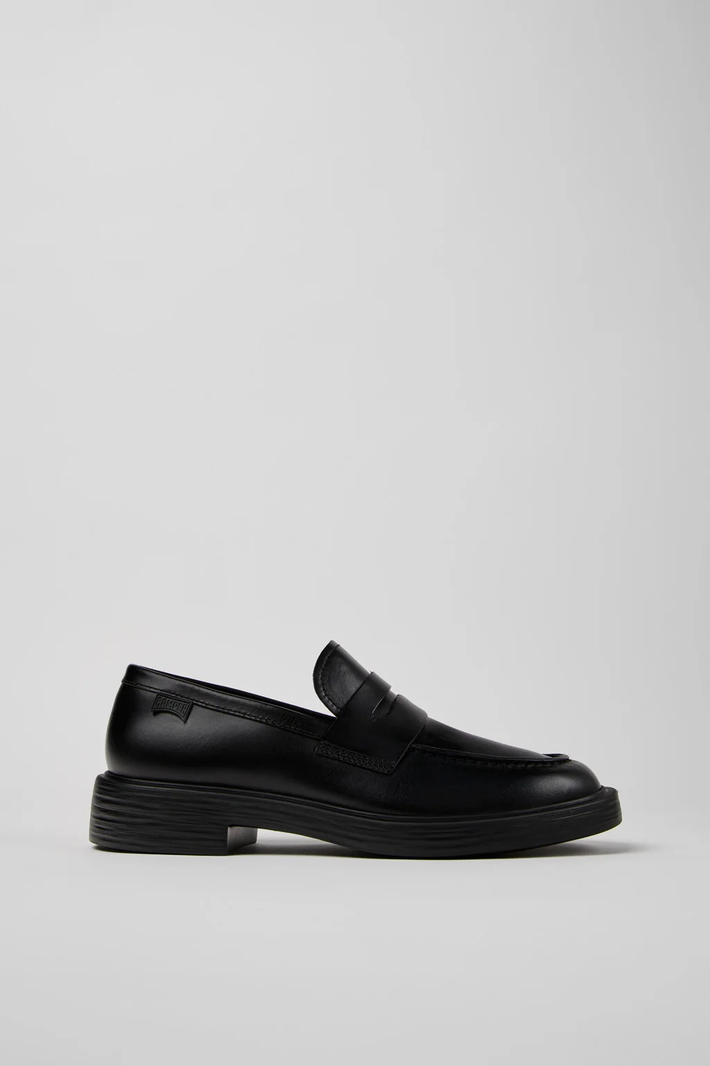 Dean Black Leather Moccasins for Men. - 1