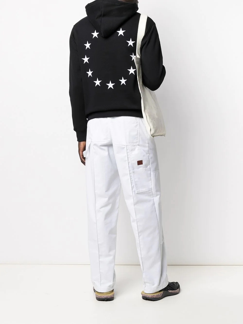 star-embroidery organic-cotton hoodie - 2