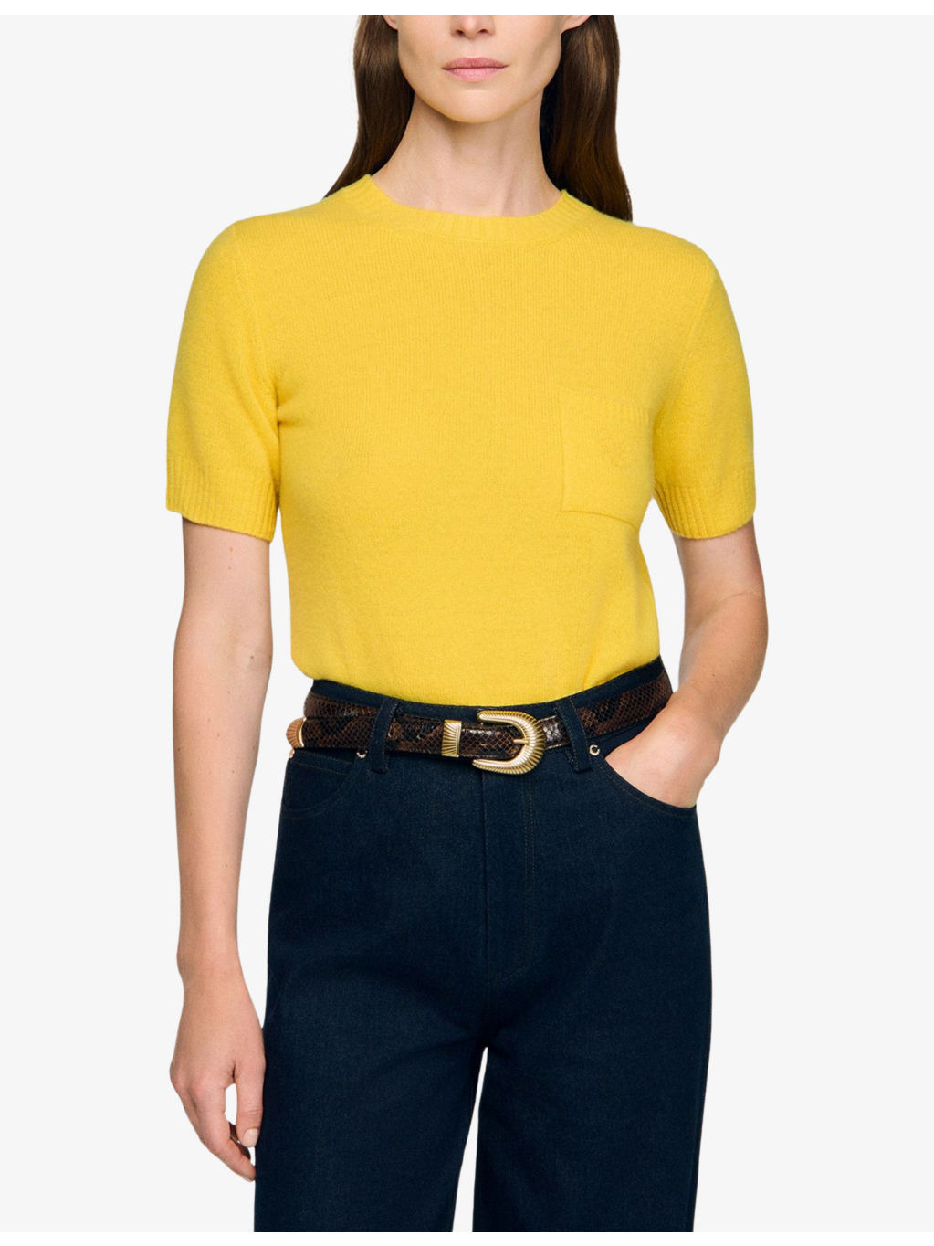Logo-Embroidered Short-Sleeve Wool Jumper - 3