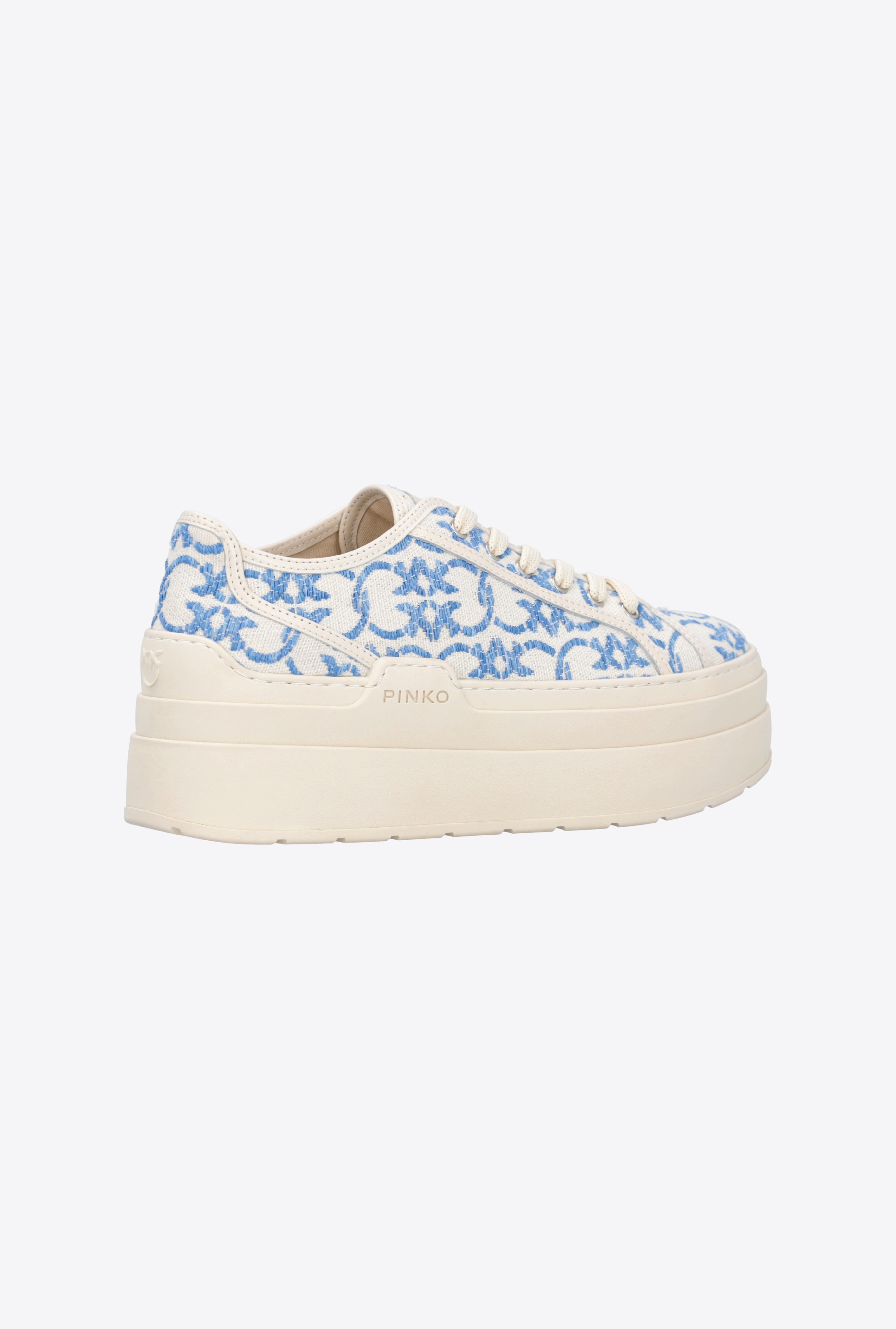 LOVE BIRDS MONOGRAM PLATFORM SNEAKERS - 3