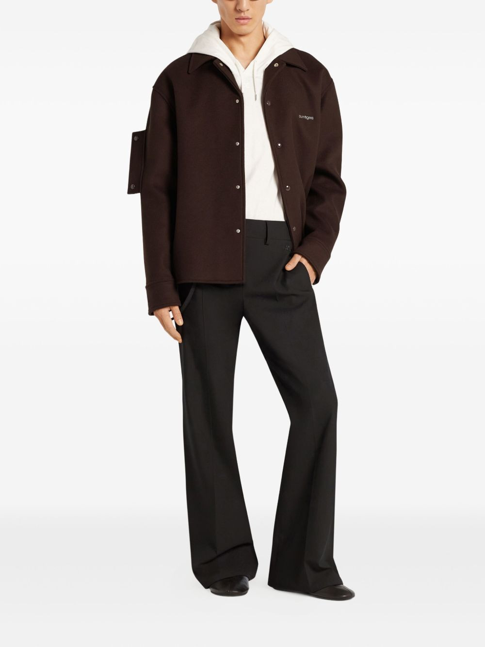 snap-button shirt jacket - 2