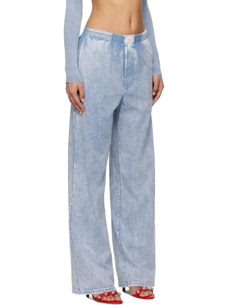 Alexander Wang Blue Wide-leg Lounge Pants outlook