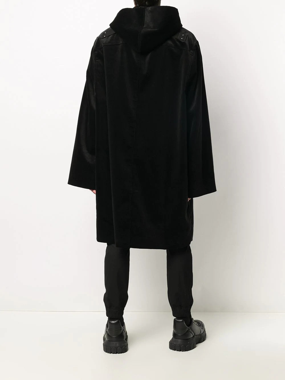 hooded corduroy coat - 4