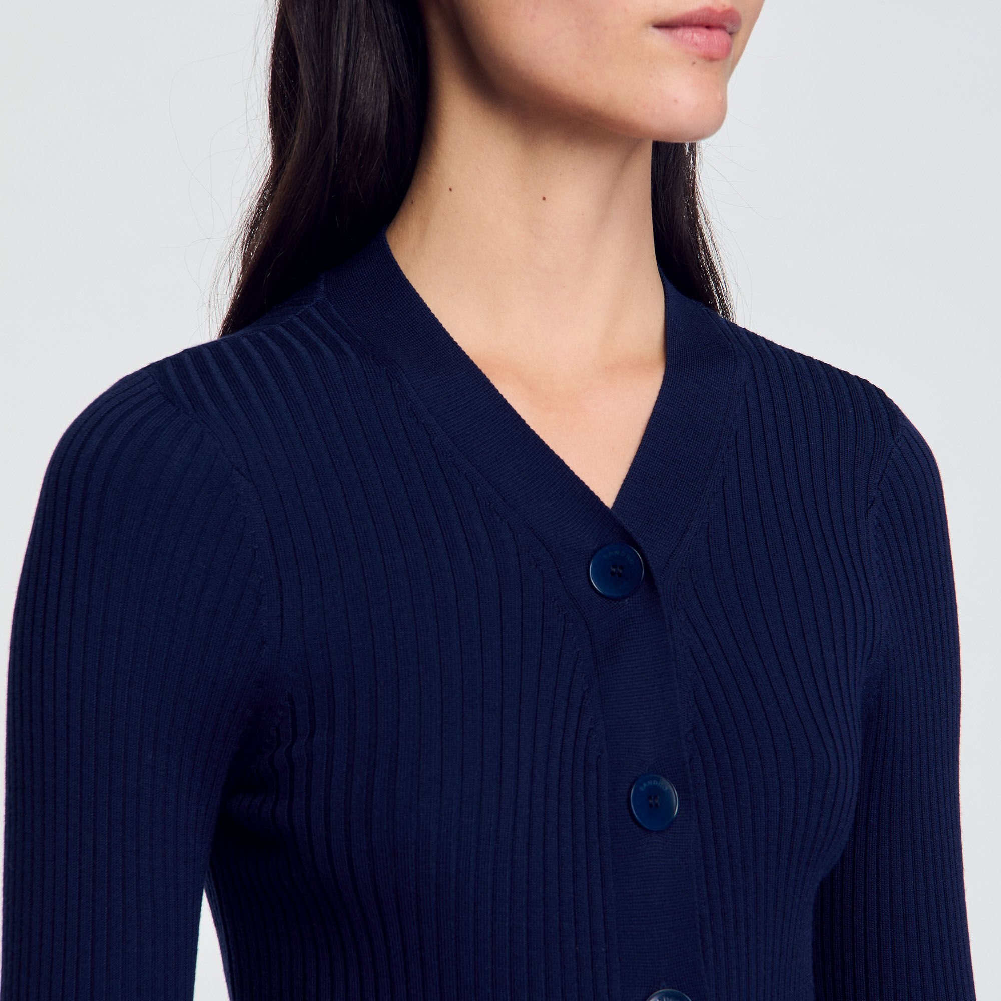 RIB KNIT CARDIGAN - 4