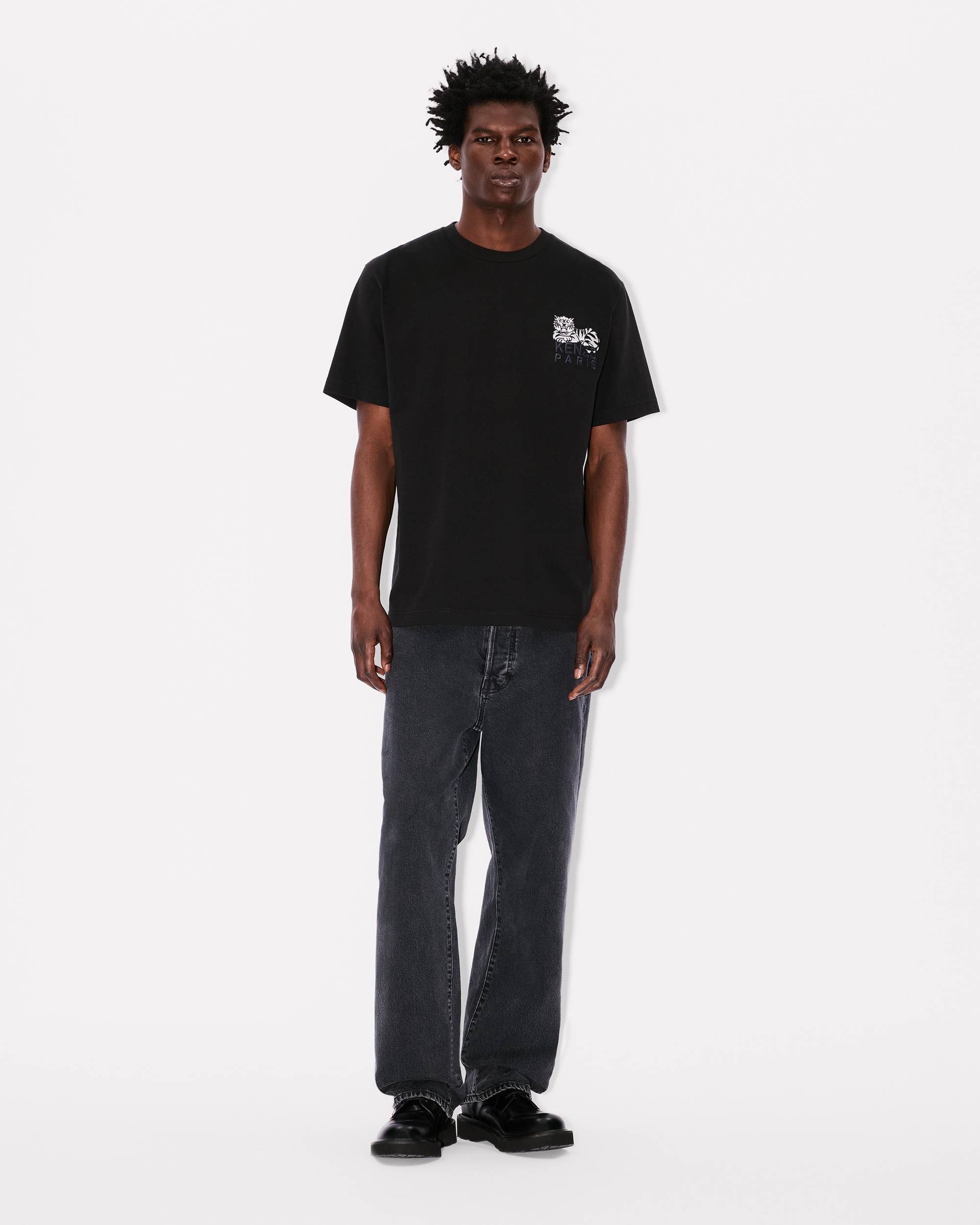 'KENZO Happy Tiger' embroidered T-shirt in cotton - 5