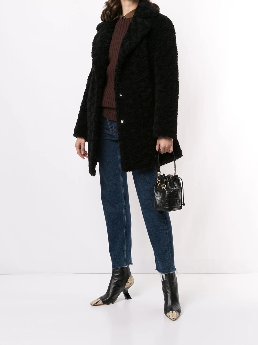 fluffy wool coat - 2