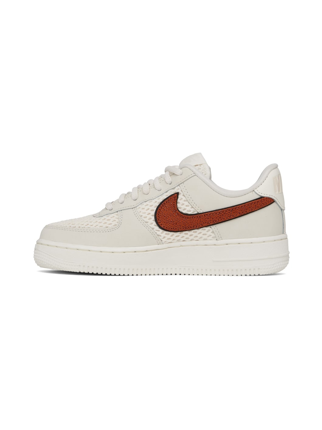White & Gray Air Force 1 '07 Basketball Sneakers - 3