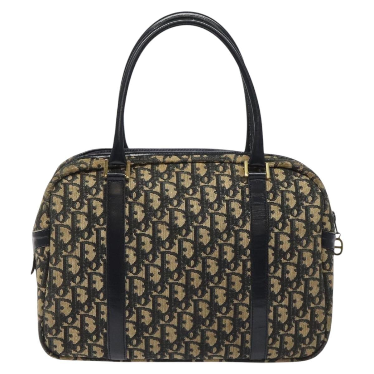 DIOR Trotter Canvas Hand Bag Navy - 3