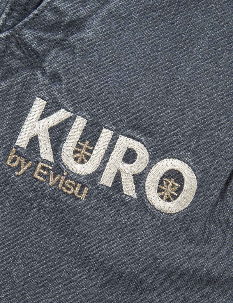 Brush Effect Seagull Print Carrot Jeans 7