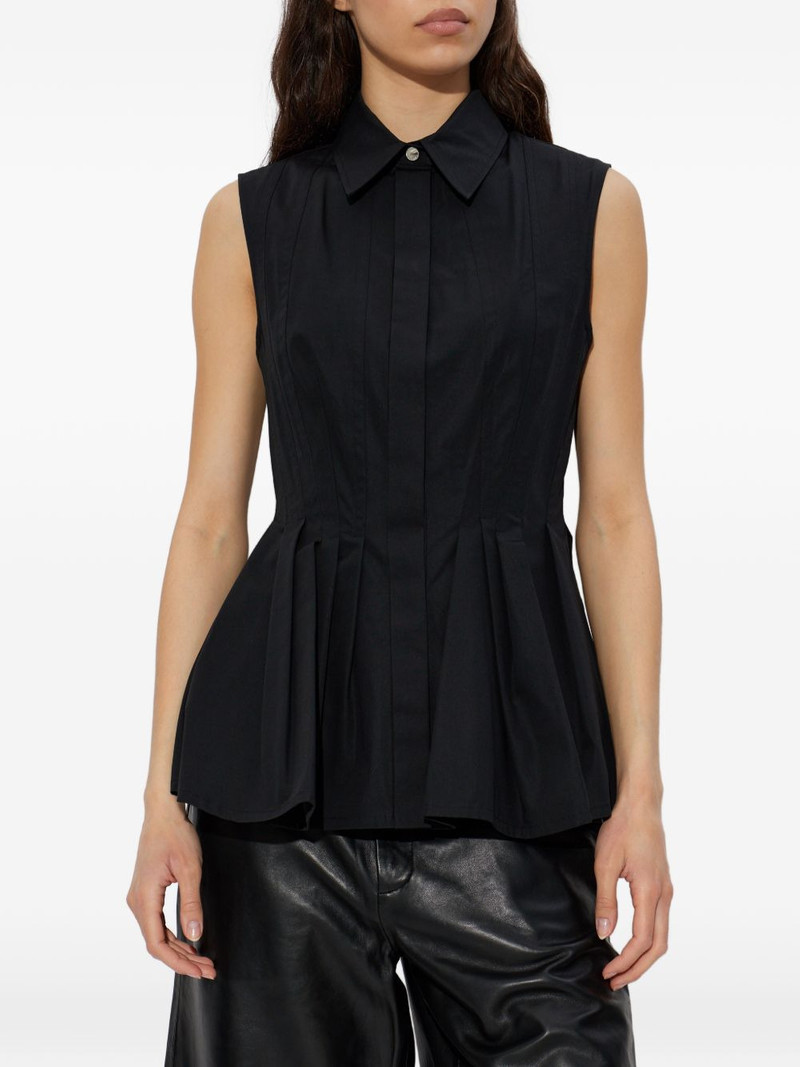 Certosa pleated-detail shirt 3
