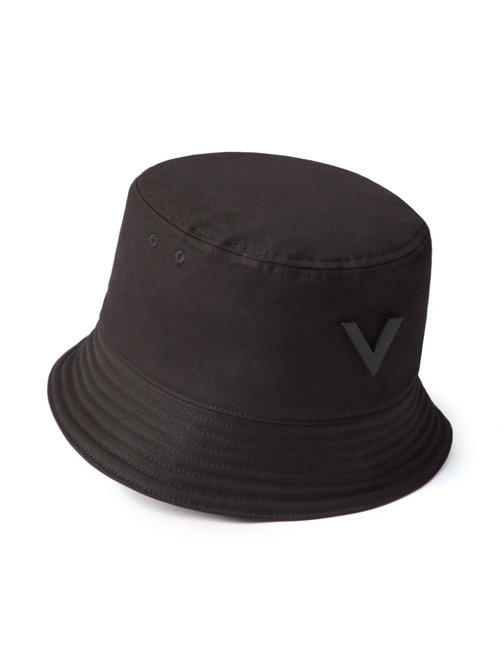 V-logo cotton bucket hat - 3
