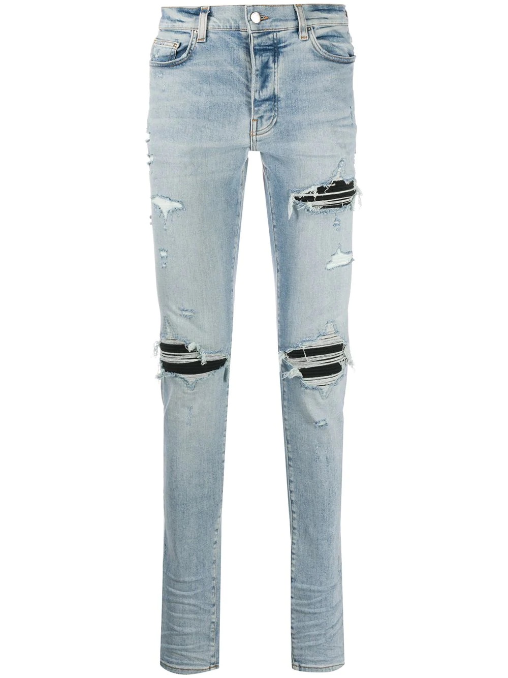 distressed skinny-fit jeans - 1