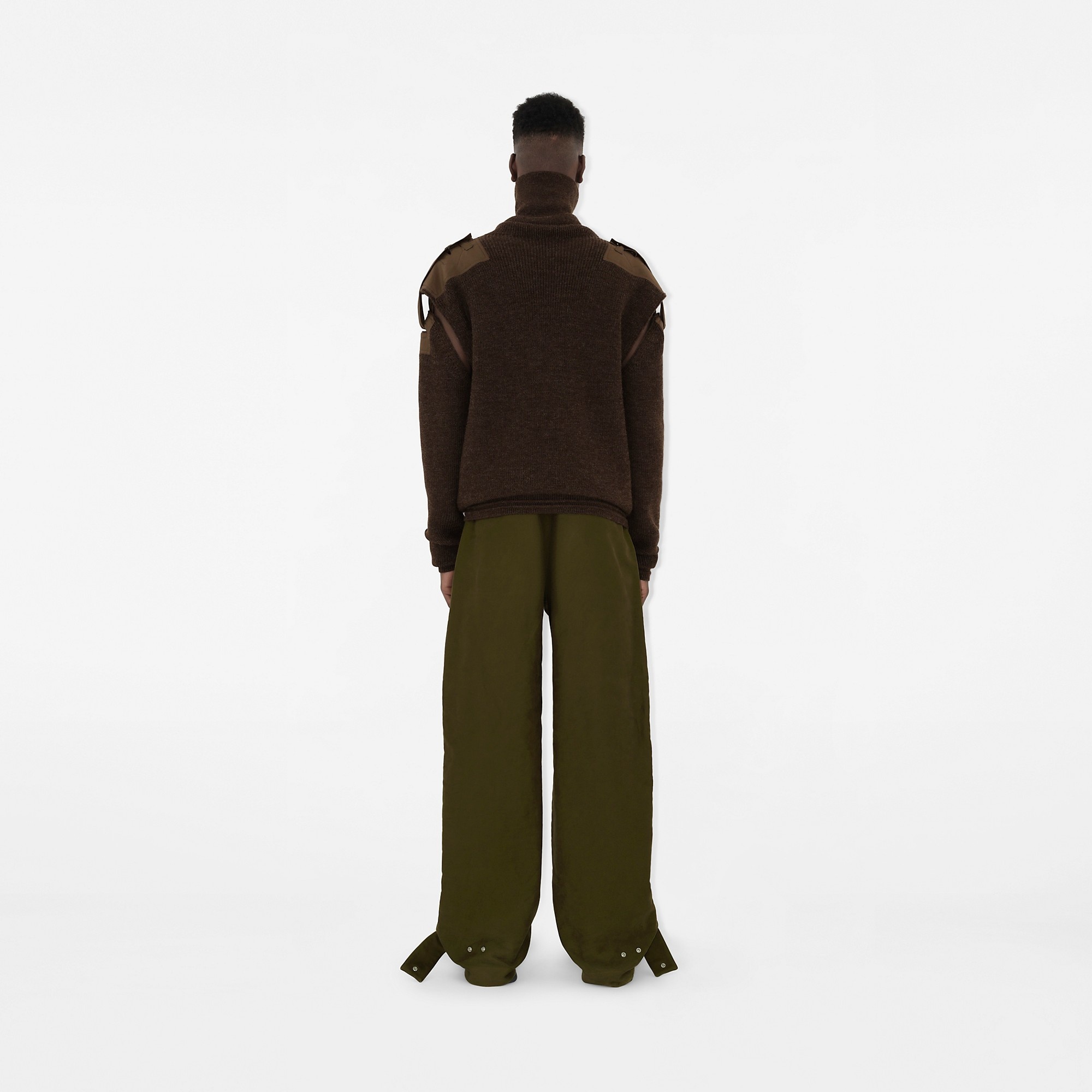 Detachable Sleeve Wool Sweater - 4