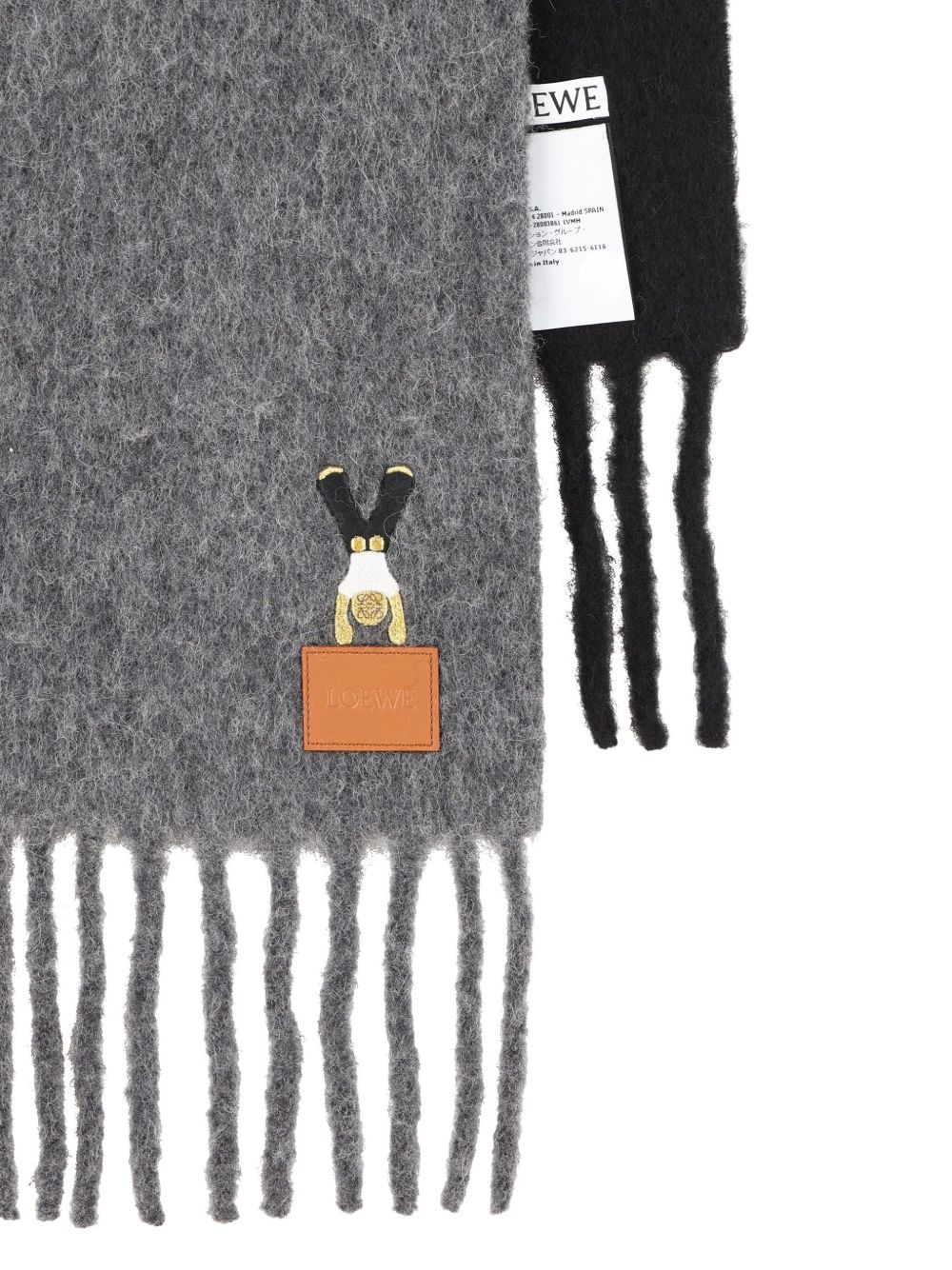 fringed wool scarf - 2